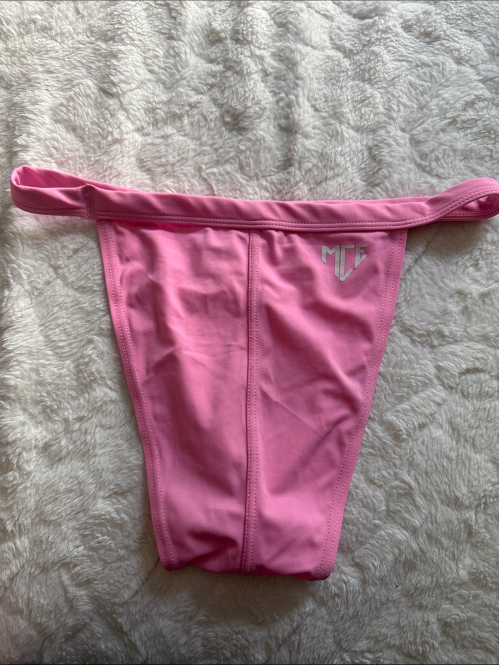 MCE Men’s (M) Pink Swim Bottoms Bikini with MCE Logo
